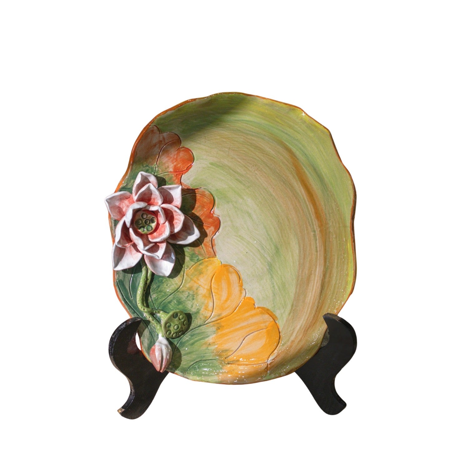Handcrafted  Bat Trang Ceramic Plates 23