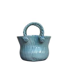 Handcrafted Bat Trang Ceramic Vase In The Shape Of A Handbag 2
