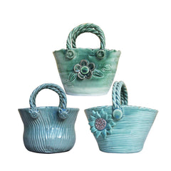 Handcrafted Bat Trang Ceramic Vase In The Shape Of A Handbag 2