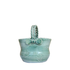 Handcrafted Bat Trang Ceramic Vase In The Shape Of A Handbag 3