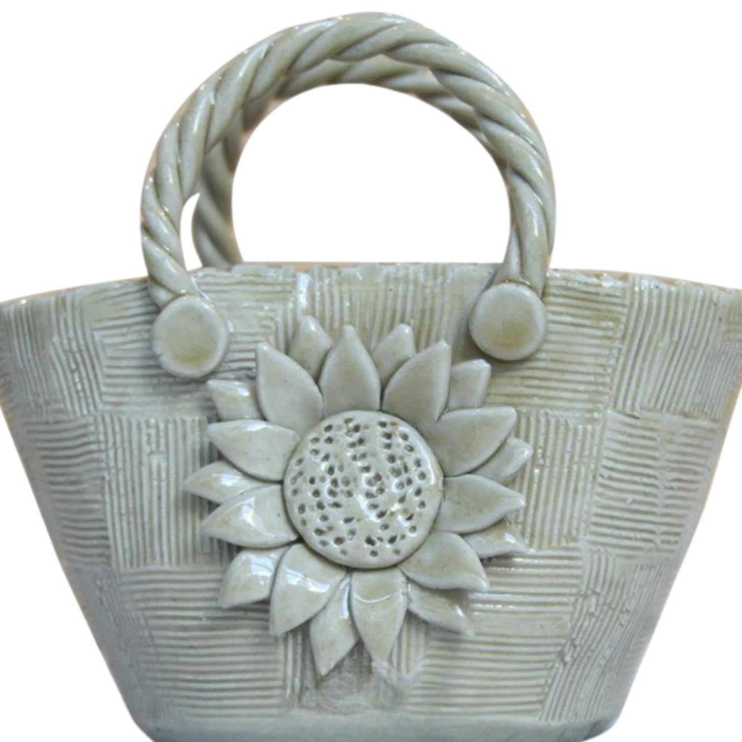 Handcrafted Bat Trang Ceramic Vase In The Shape Of A Handbag 5