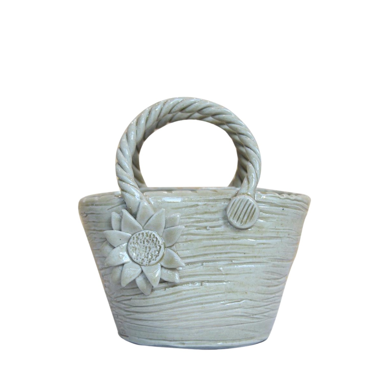 Handcrafted Bat Trang Ceramic Vase In The Shape Of A Handbag 4