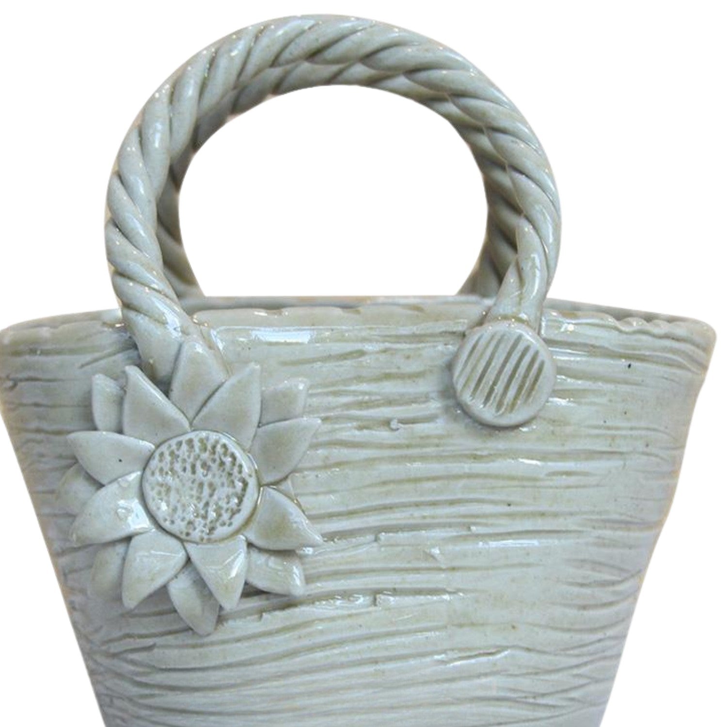 Handcrafted Bat Trang Ceramic Vase In The Shape Of A Handbag 4