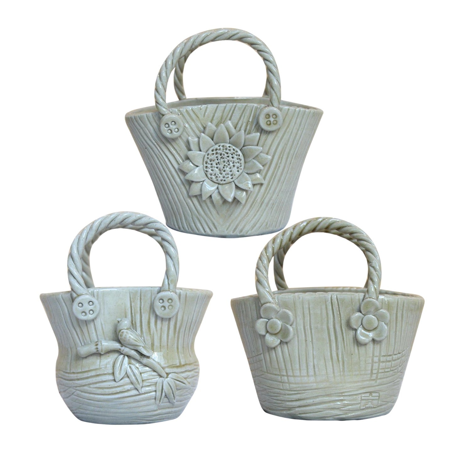 Handcrafted Bat Trang Ceramic Vase In The Shape Of A Handbag 1