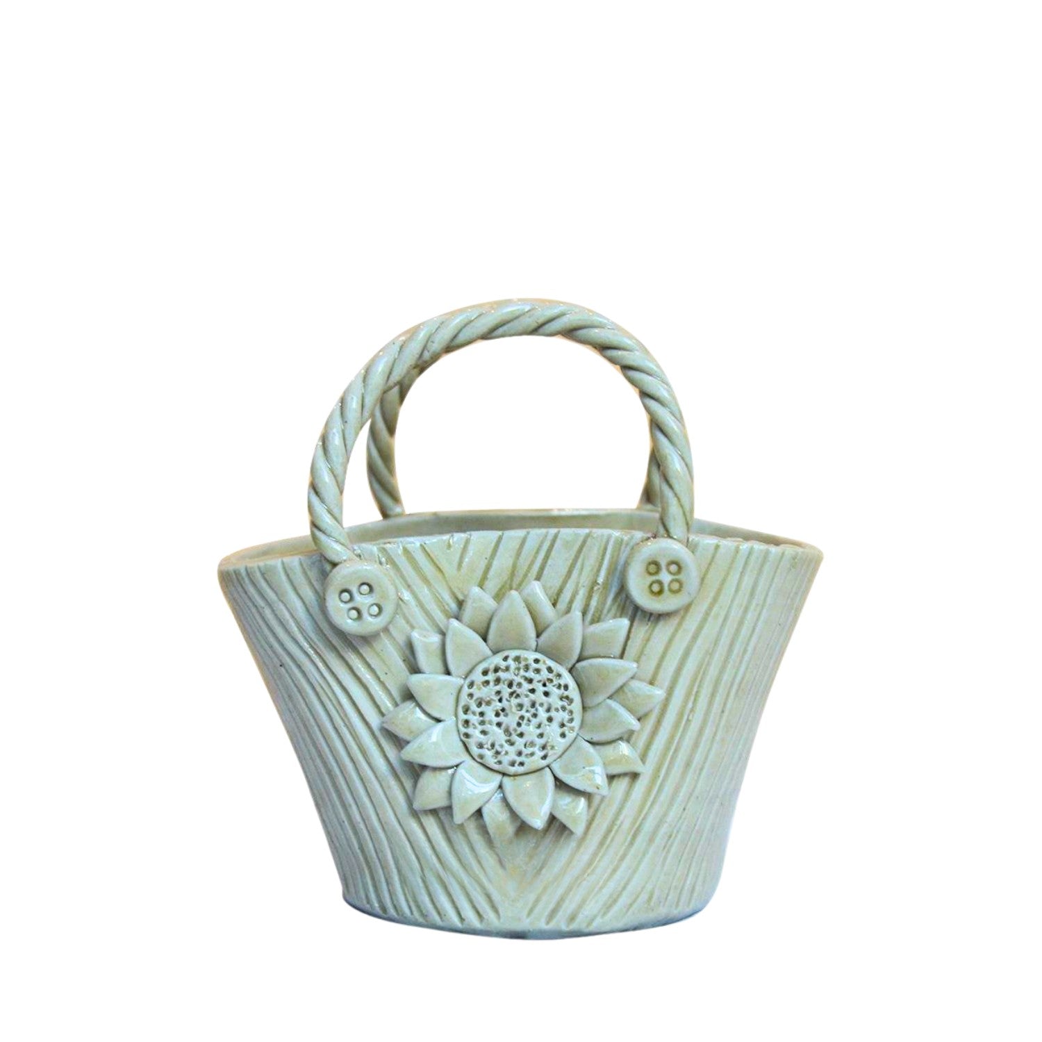 Handcrafted Bat Trang Ceramic Vase In The Shape Of A Handbag 1