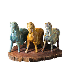 Handcrafted Bat Trang Pottery Horse Statue 1