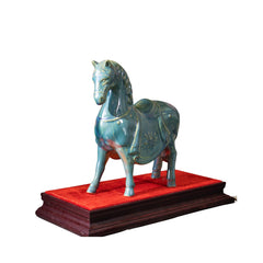Handcrafted Bat Trang Pottery Horse Statue 1