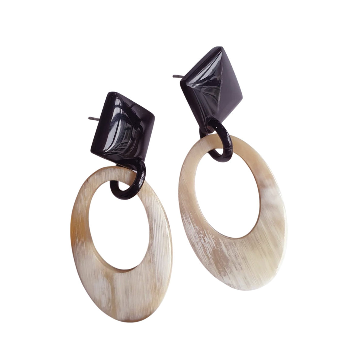 Handcrafted Buffalo Horn Earring 12