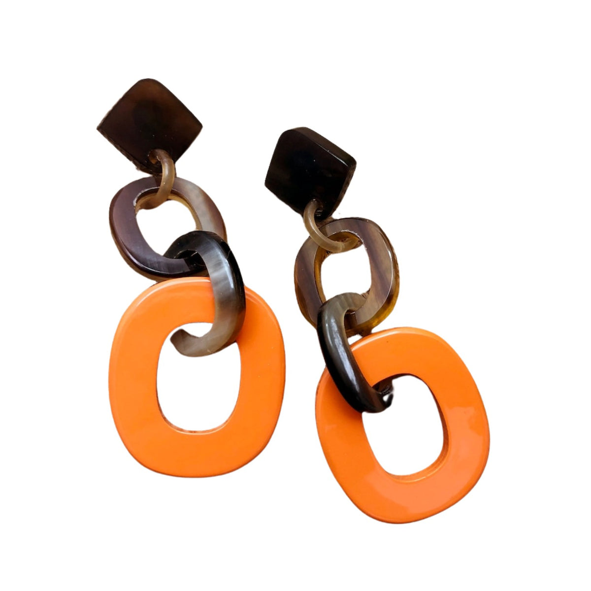 Handcrafted Buffalo Horn Earring 13