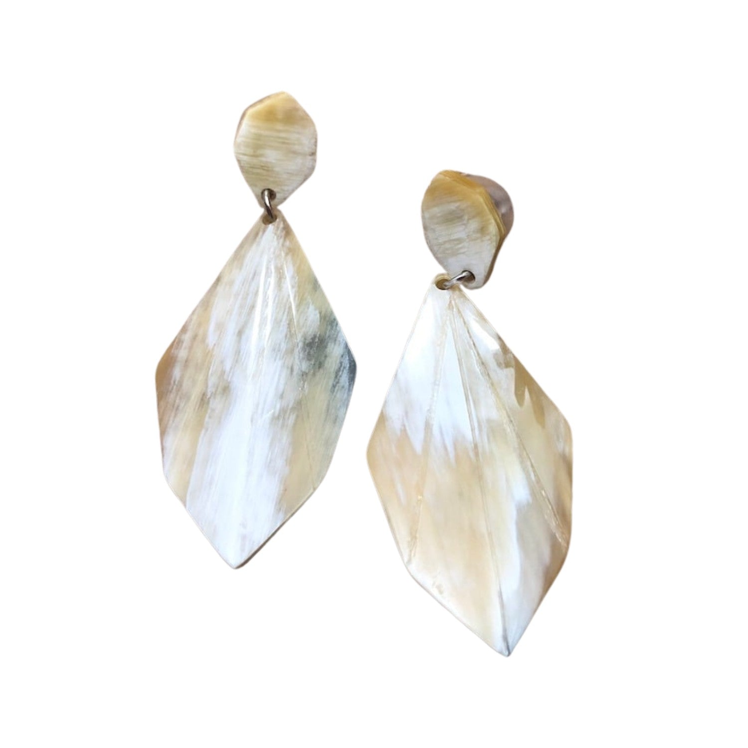 Handcrafted Buffalo Horn Earring 15