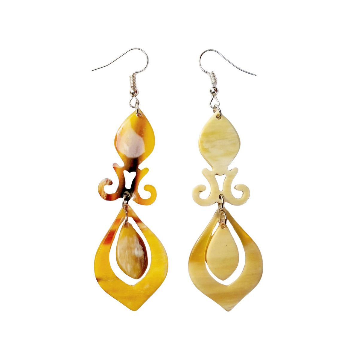 Handcrafted Buffalo Horn Earring 17