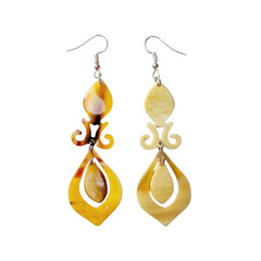 Handcrafted Buffalo Horn Earring 17