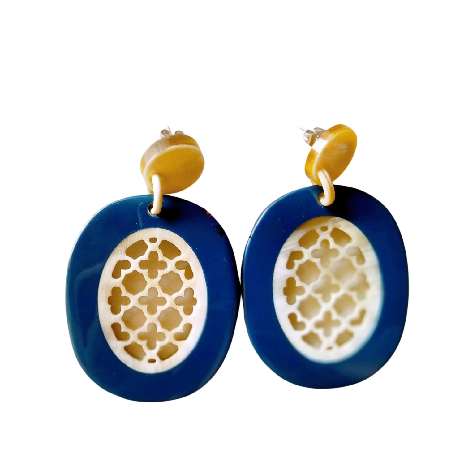 Handcrafted Buffalo Horn Earring 22