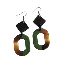 Handcrafted Buffalo Horn Earring 30