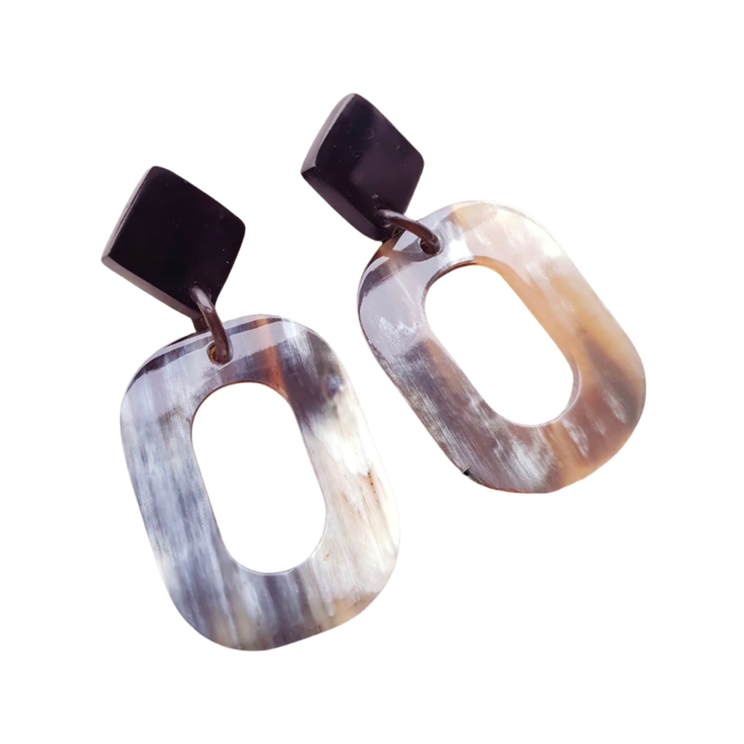 Handcrafted Buffalo Horn Earring 3