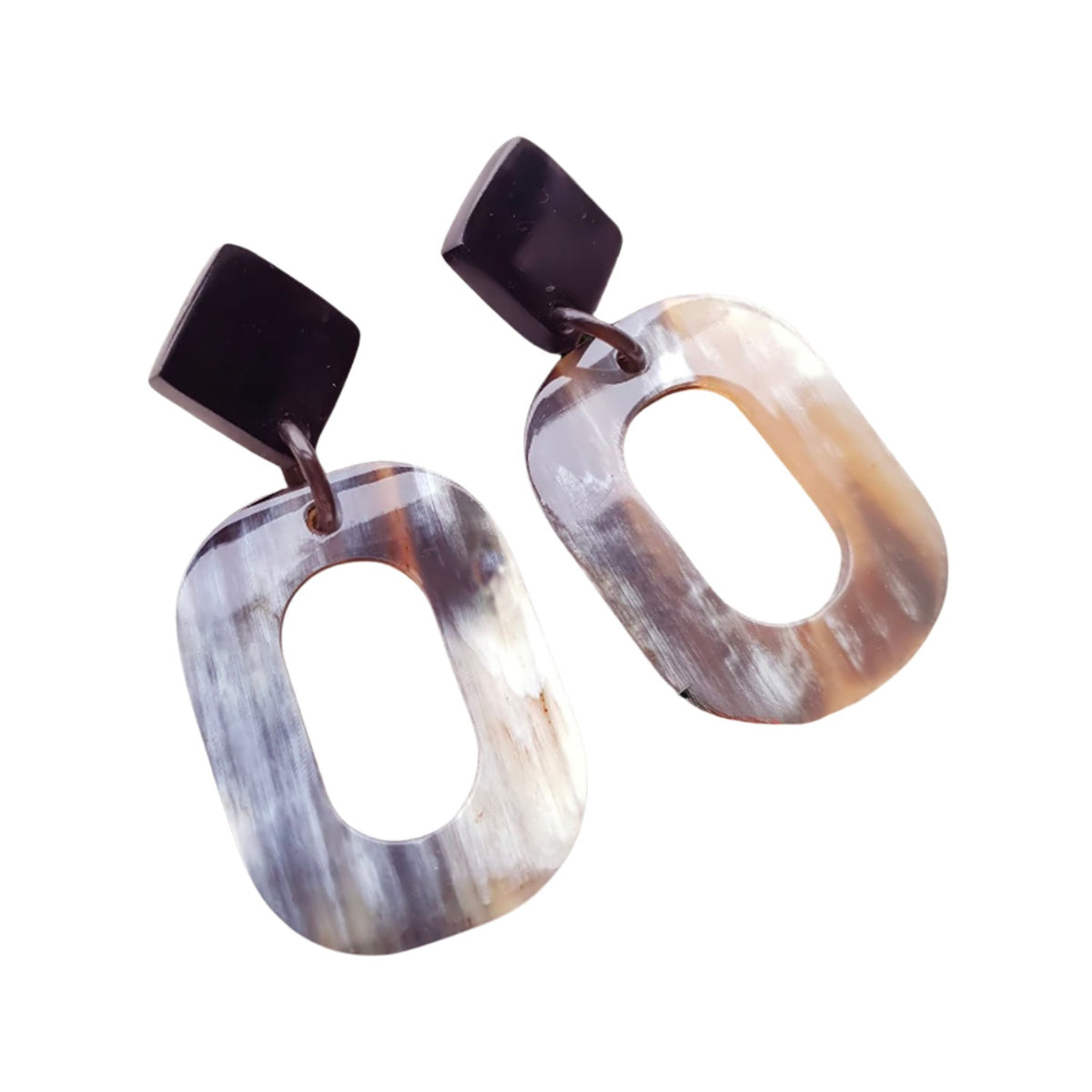 Handcrafted Buffalo Horn Earring 3