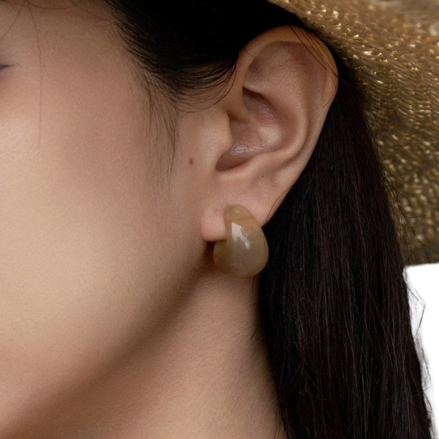 Handcrafted Buffalo Horn Earring 57