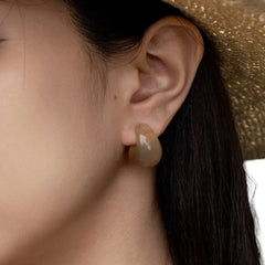 Handcrafted Buffalo Horn Earring 57