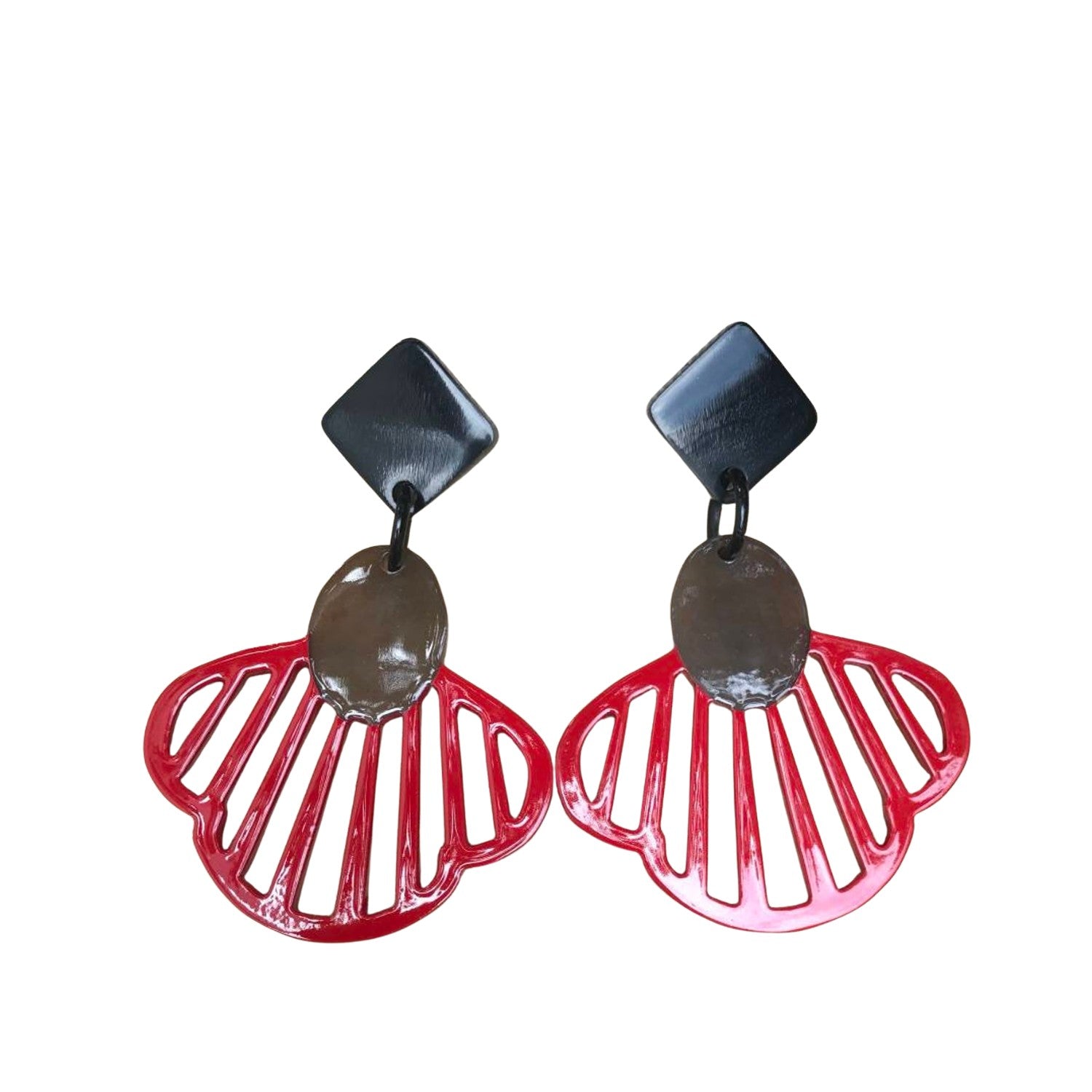Handcrafted Buffalo Horn Earring 59