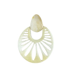 Handcrafted Buffalo Horn Earring 62