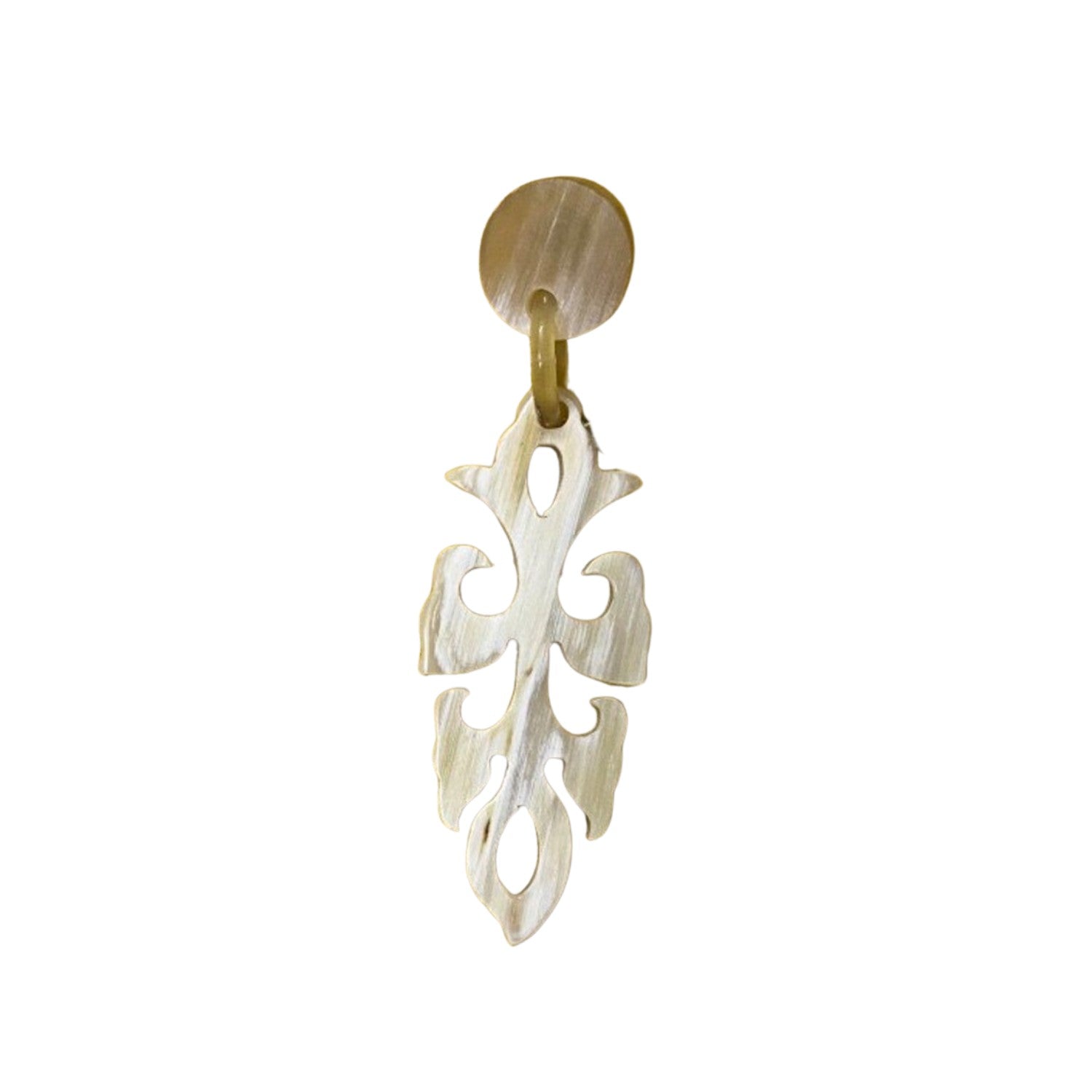 Handcrafted Buffalo Horn Earring 66