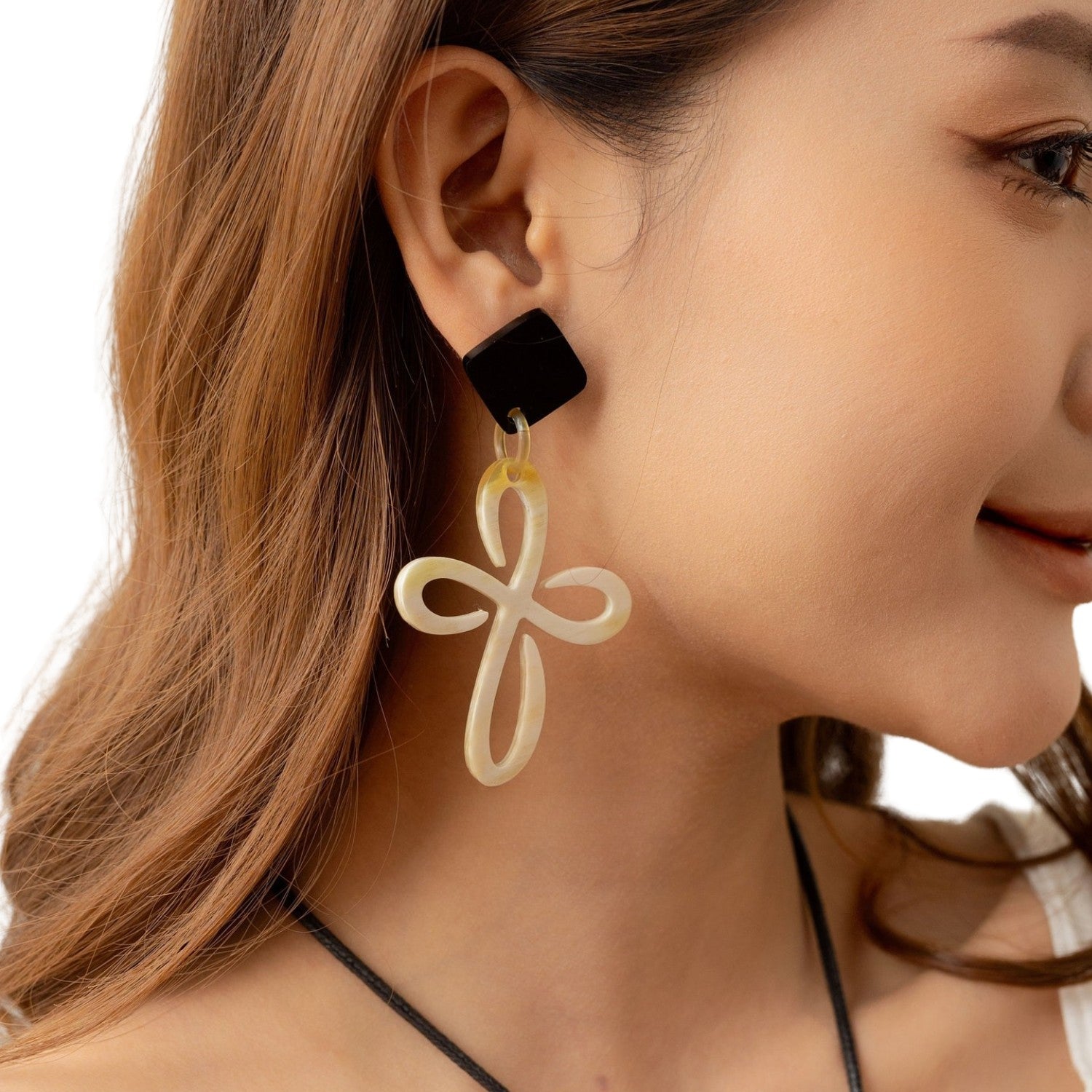 Handcrafted Buffalo Horn Earring 67