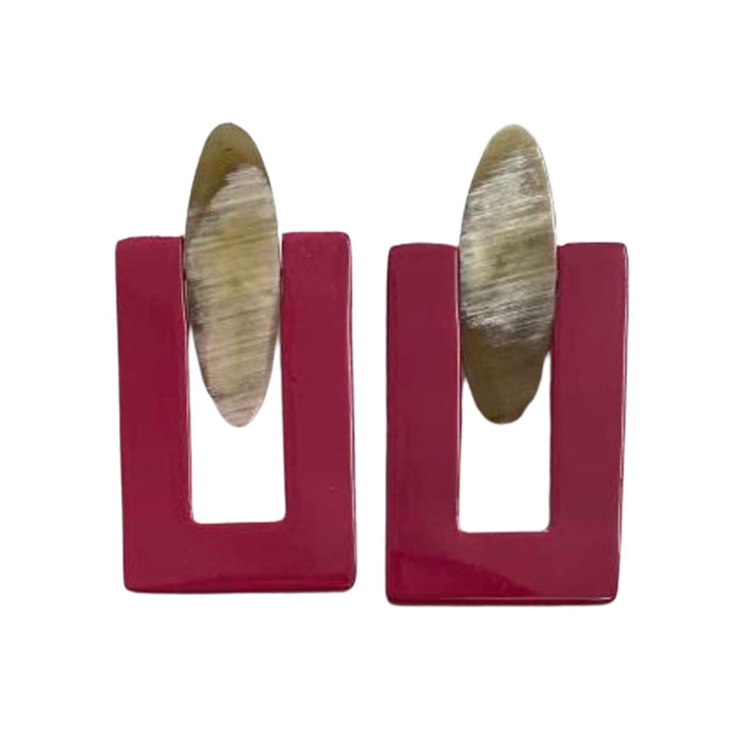 Handcrafted Buffalo Horn Earring 68