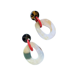 Handcrafted Buffalo Horn Earring 69