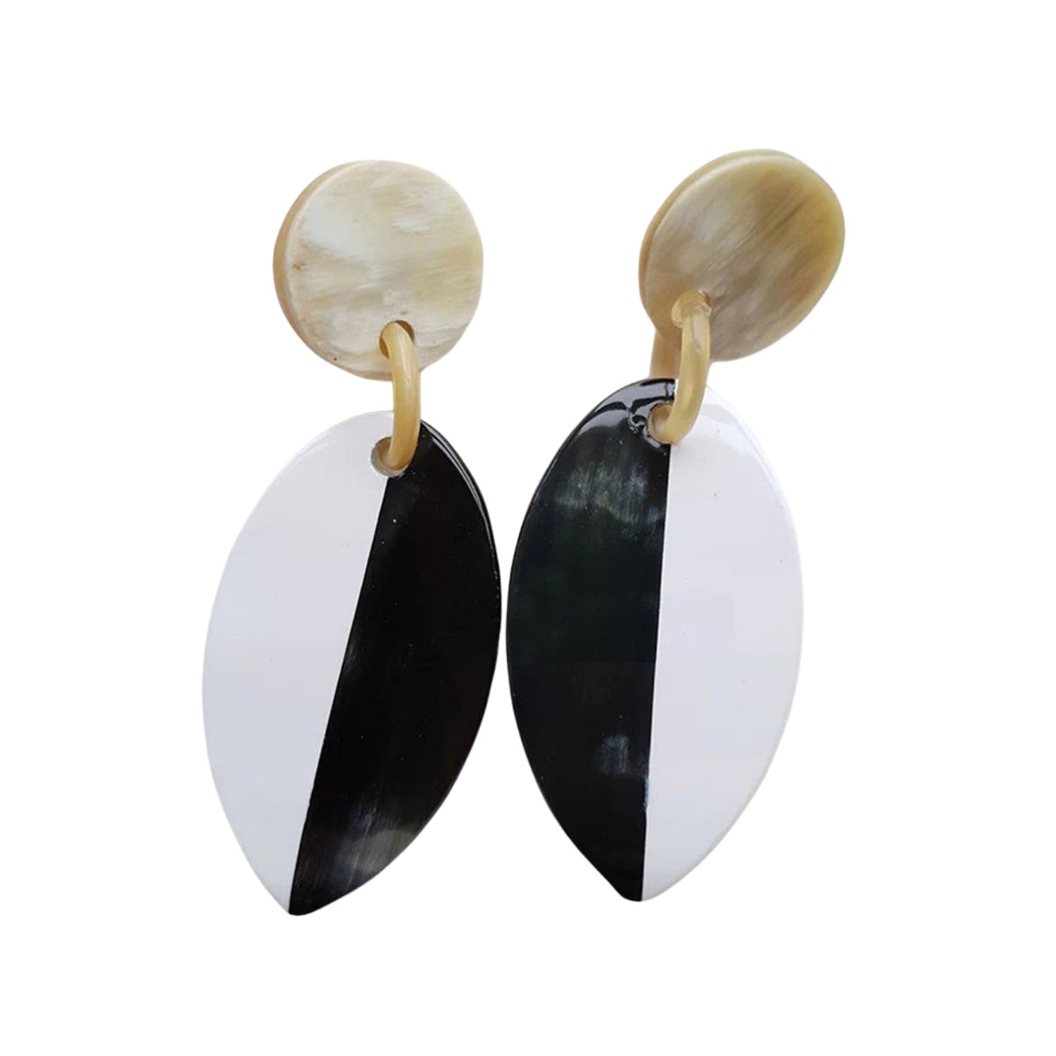 Handcrafted Buffalo Horn Earring 7