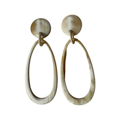 Handcrafted Buffalo Horn Earrings 1