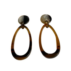 Handcrafted Buffalo Horn Earrings 1