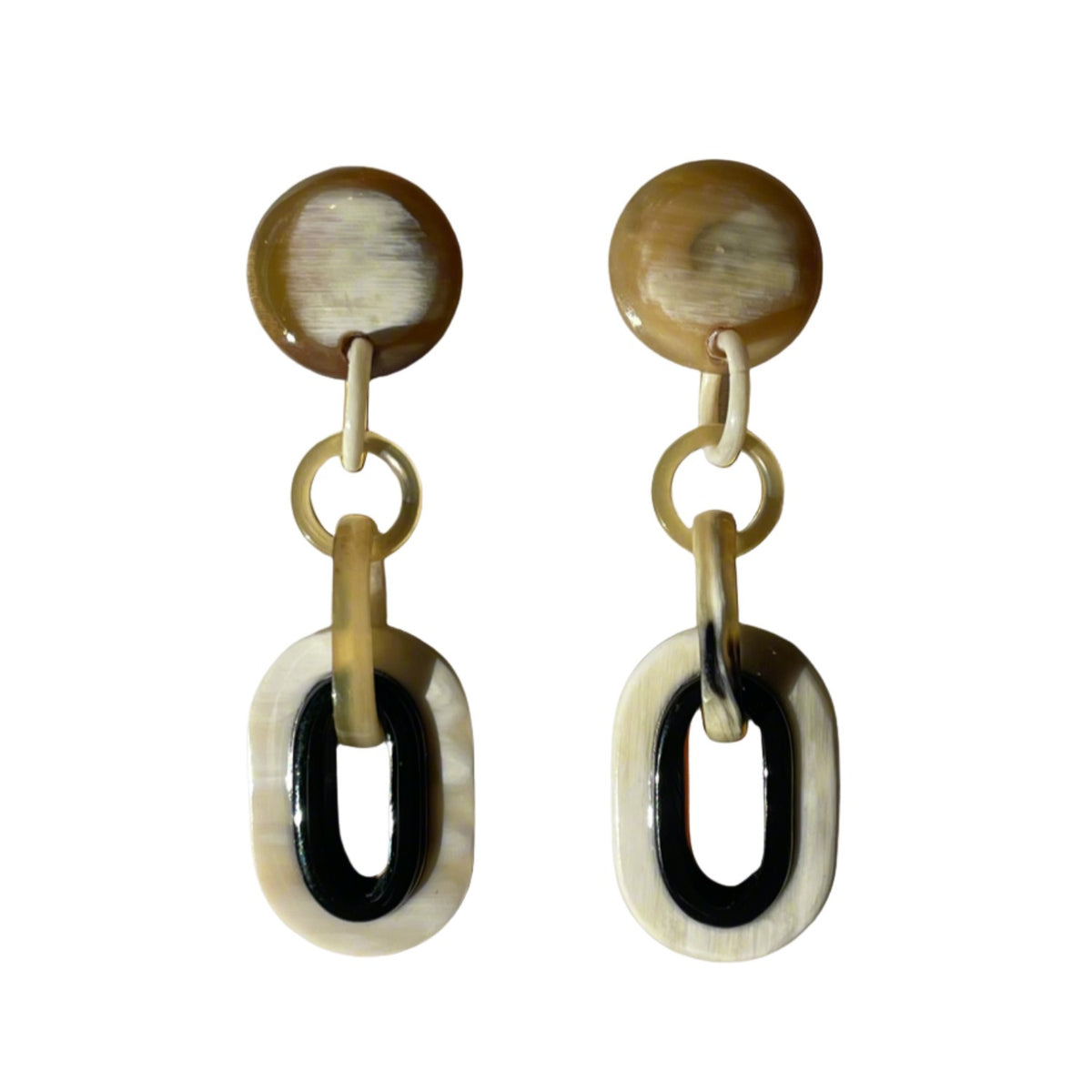 Handcrafted Buffalo Horn Earrings