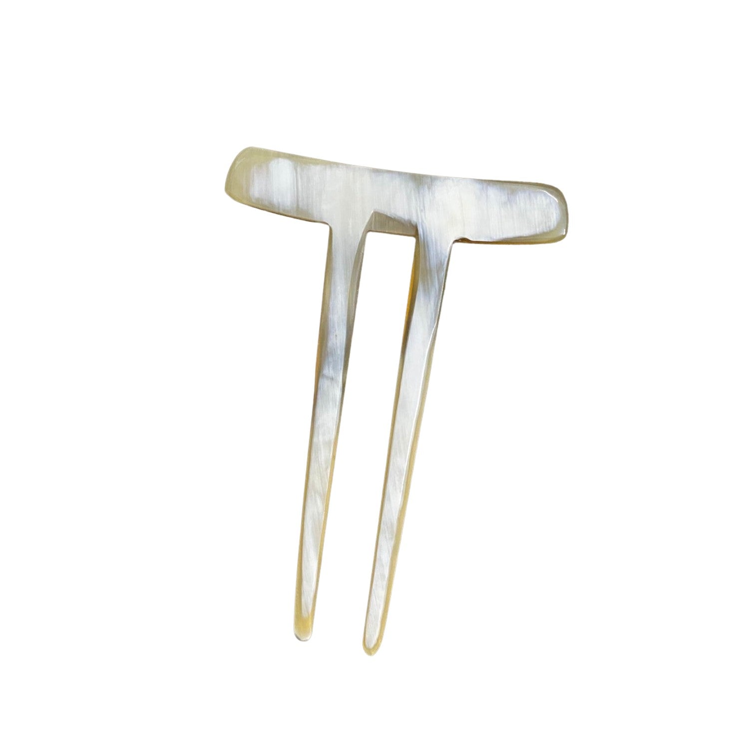 Handcrafted Buffalo Horn Hair Brooch 4