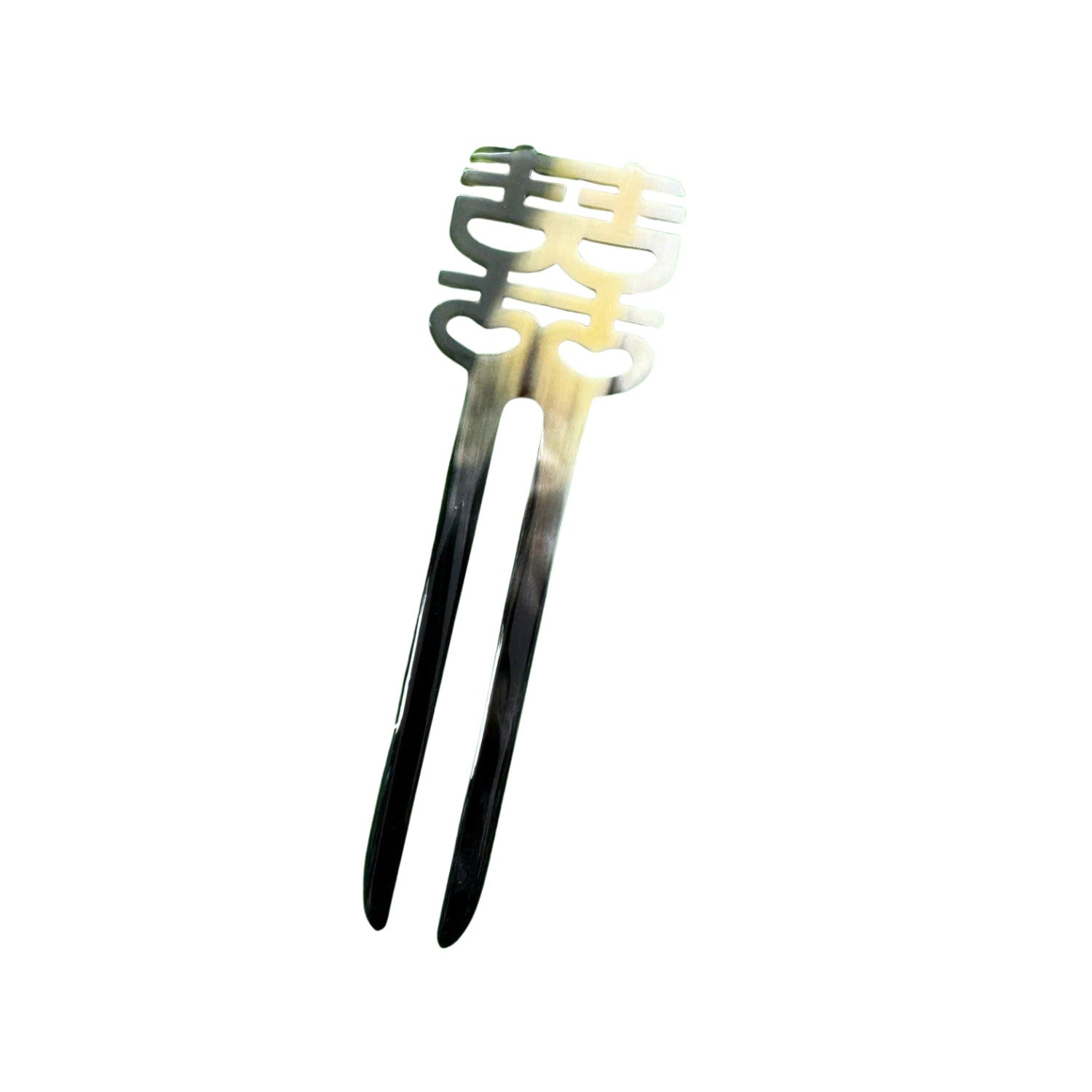 Handcrafted Buffalo Horn Hair Brooch 11