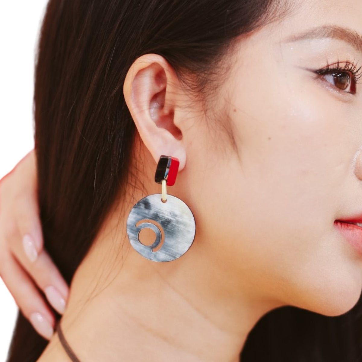 Handcrafted Buffalo Horn Luxury Earring