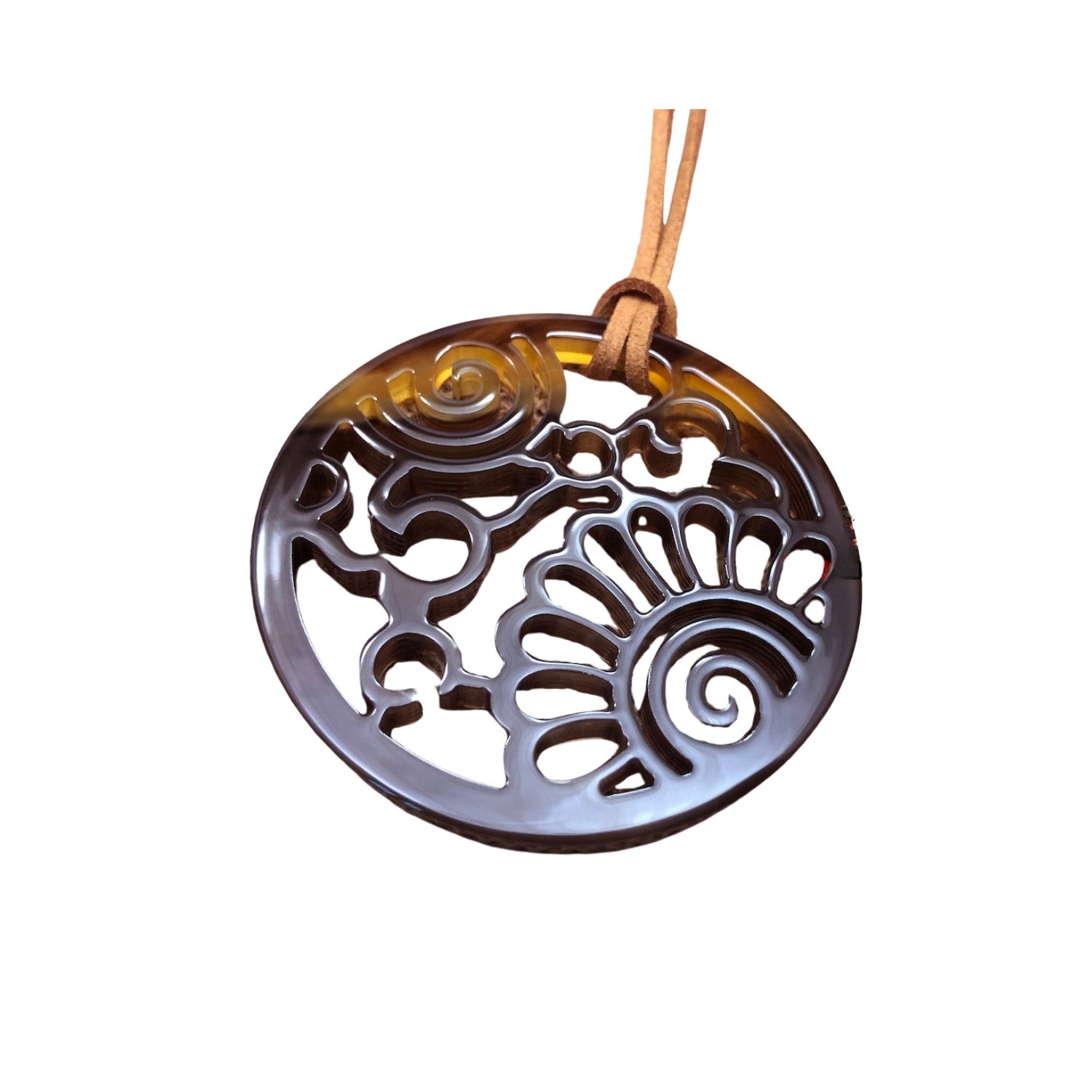 Handcrafted Buffalo Horn Pendant 11