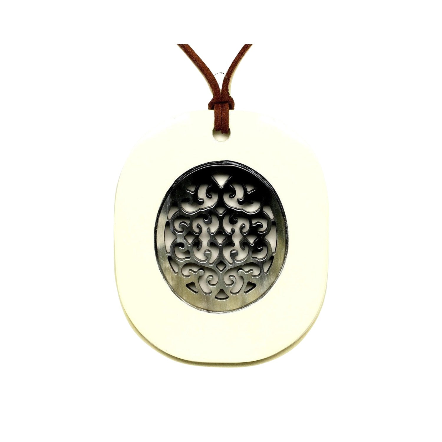 Handcrafted Buffalo Horn Pendant 3