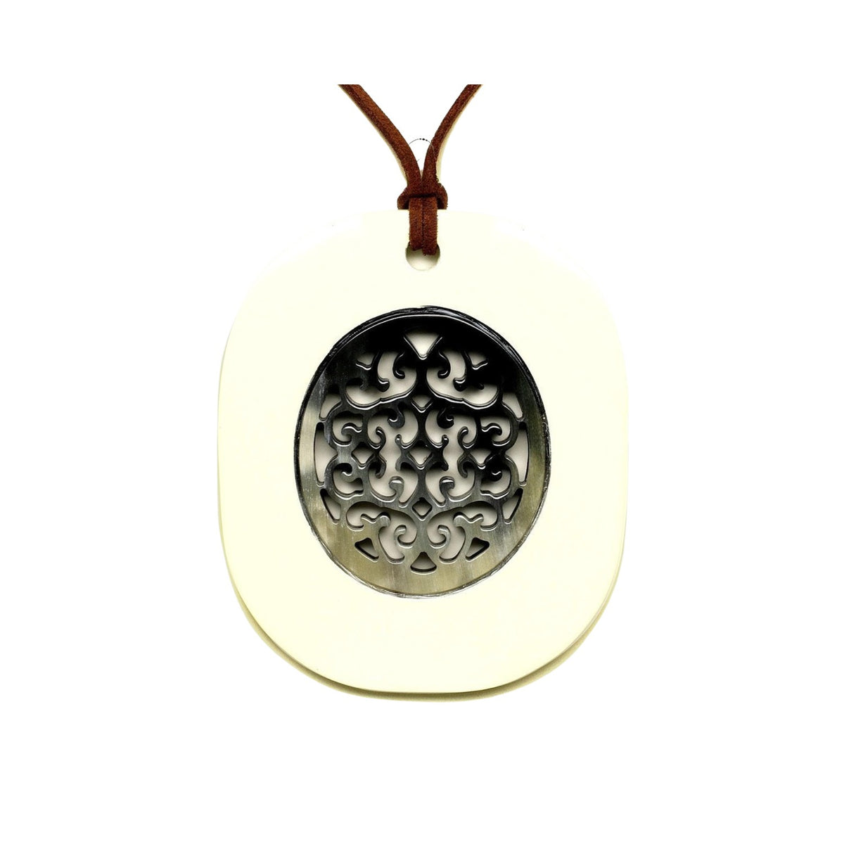 Handcrafted Buffalo Horn Pendant 3