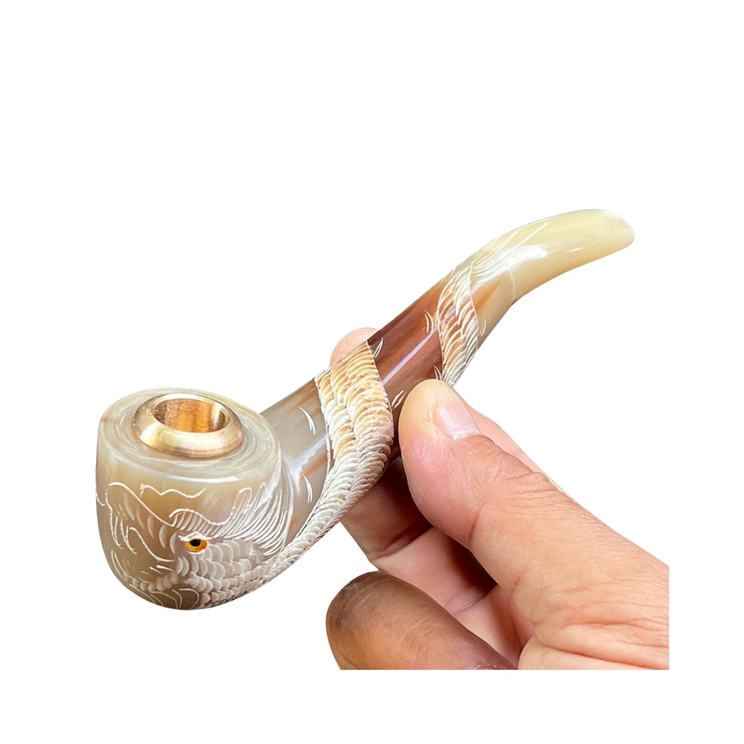 Handcrafted Buffalo Horn Pipes 1