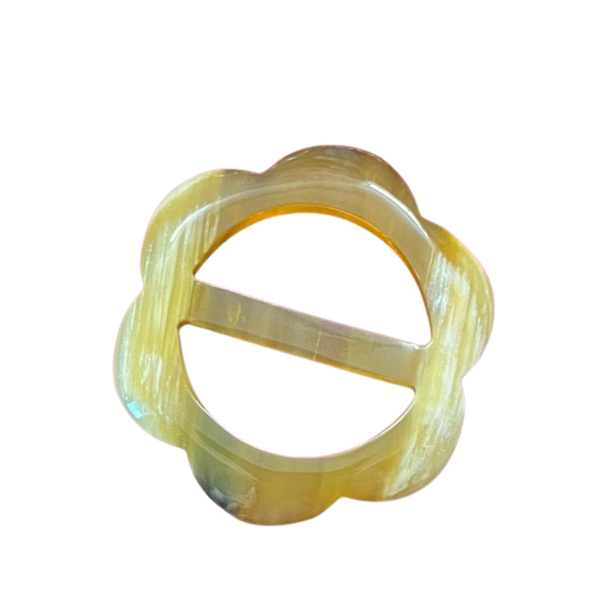 Handcrafted Buffalo Horn Scarf Ring 5