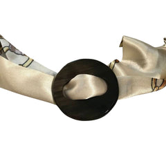 Handcrafted Buffalo Horn Scarf Ring 9