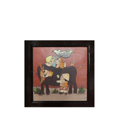 Handcrafted Ceramic Abstract Paintings 3