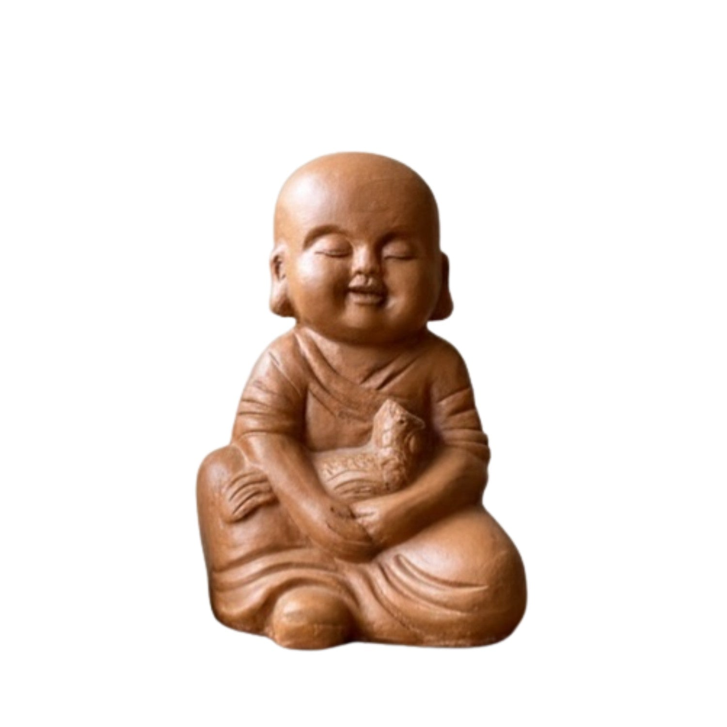 Handcrafted Ceramic Little Monk Statue