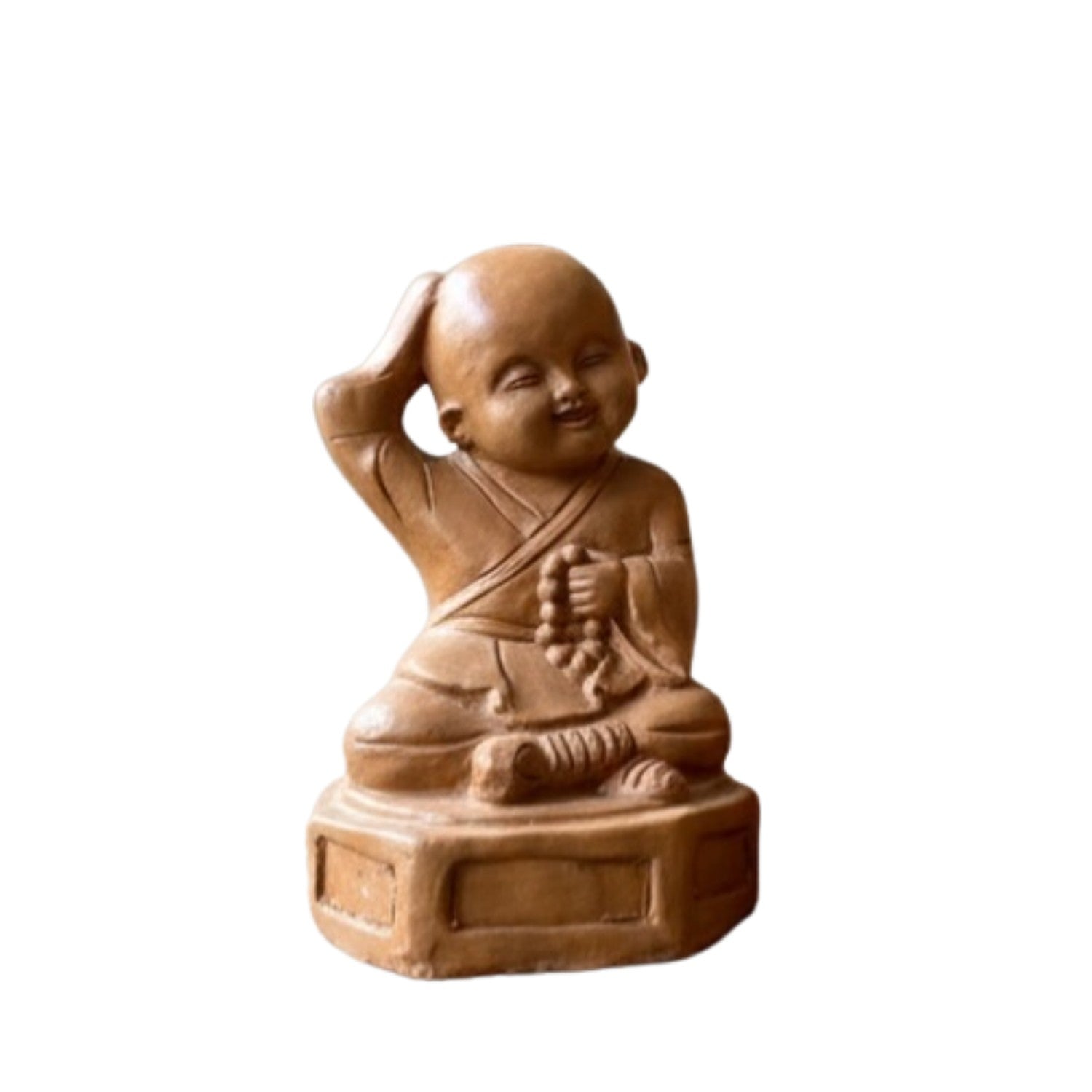 Handcrafted Ceramic Little Monk Statue