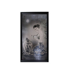 Handcrafted Ceramic Paintings Of A Girl