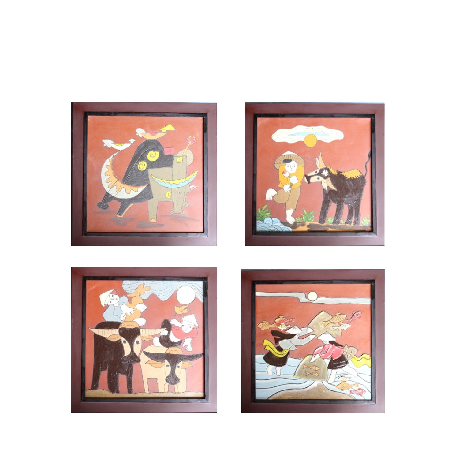 Handcrafted Ceramic Paintings 8