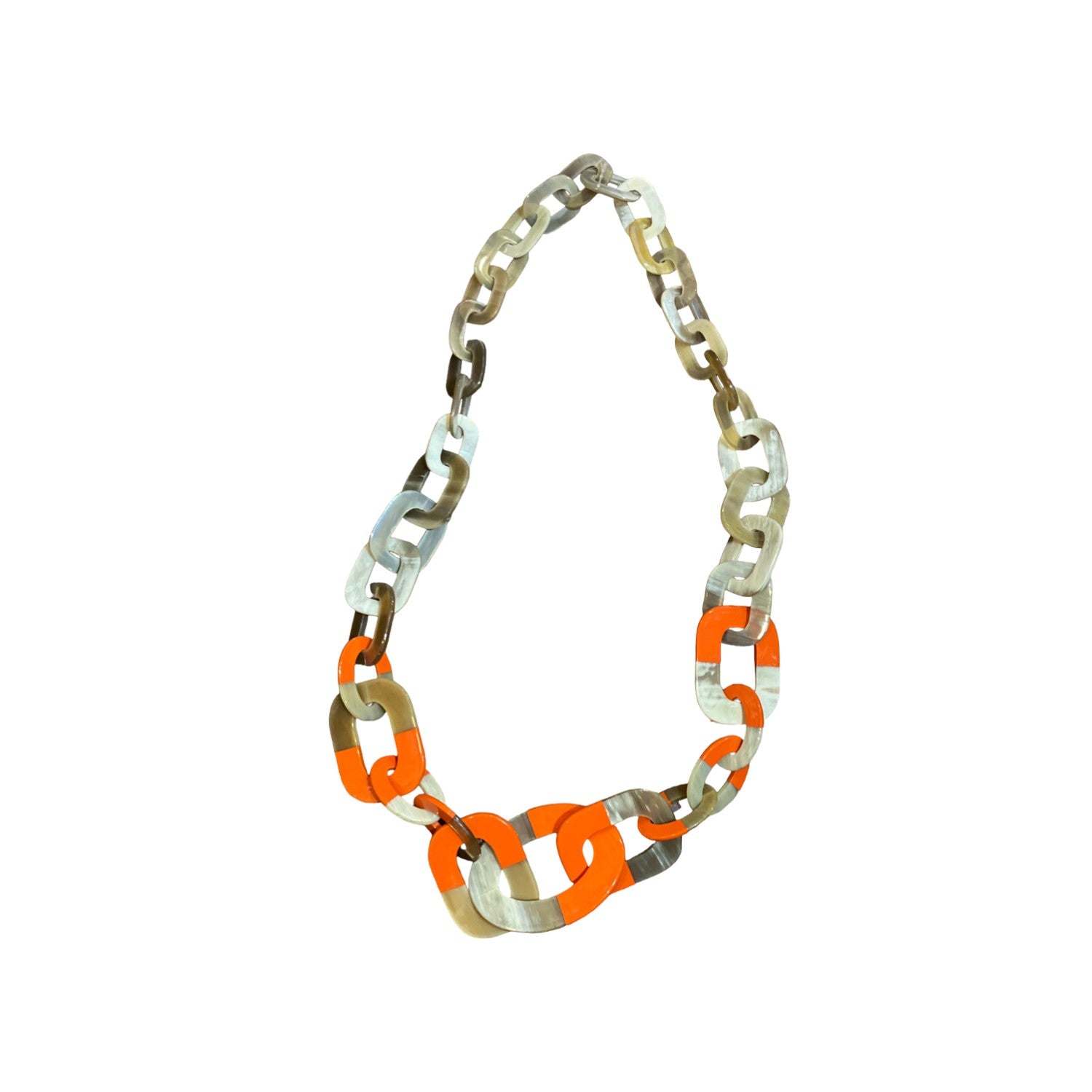 Handcrafted Lacquer Horn Necklace