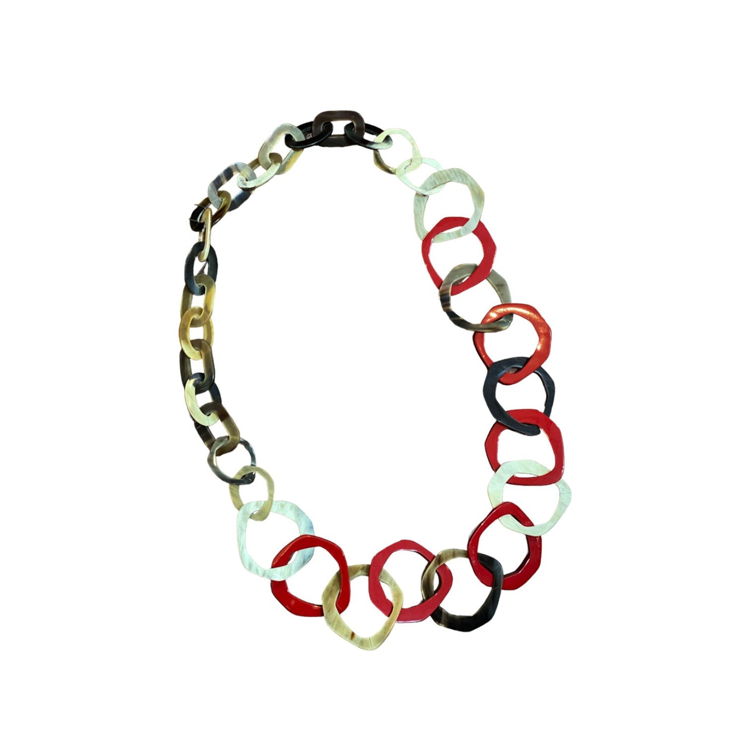 Handcrafted Lacquer Horn Necklace