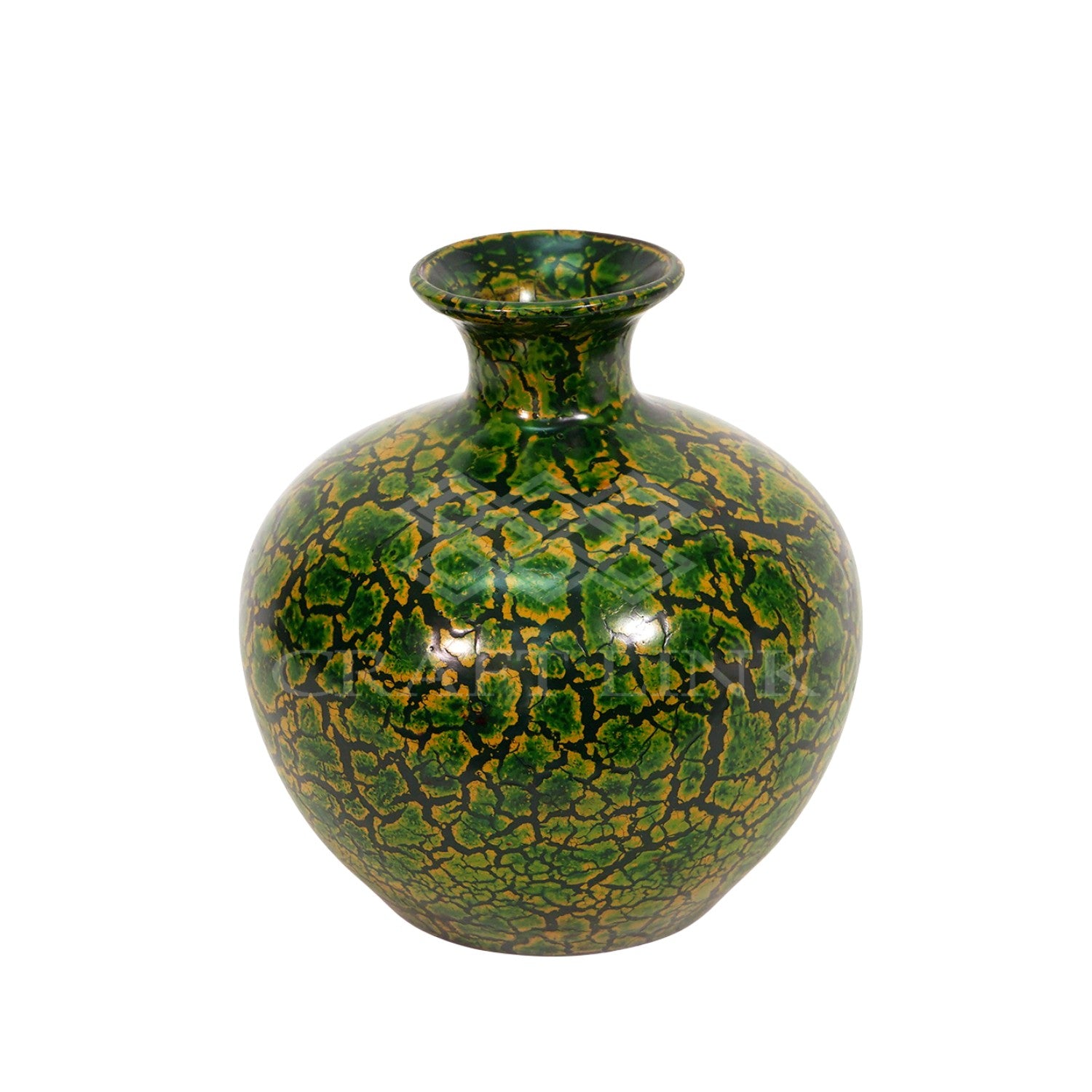Handcrafted Lacquered Ceramic Vase 7