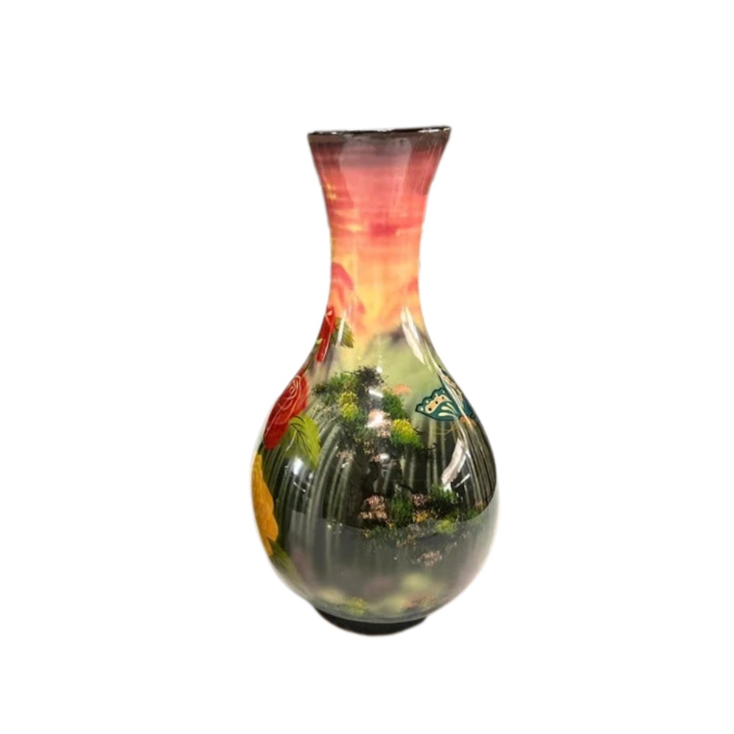 Handcrafted Lacquered Flower Vase 24